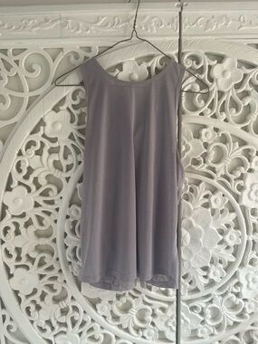 Lululemon Open Back Tank Top Size 6 Grey | Lightweight Workout Yoga Top